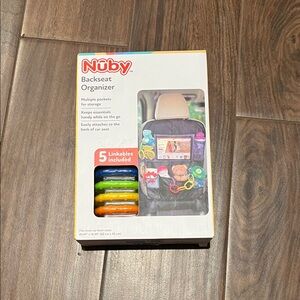 Nuby Backseat Organizer with Multi-Color Accents